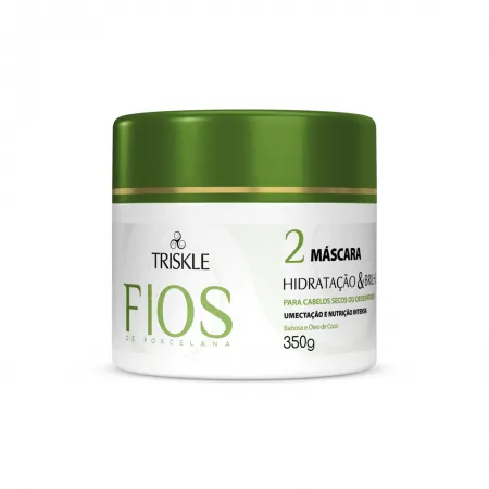 Máscara Hidratação e Brilho Triskle Fios de Porcelana 350g