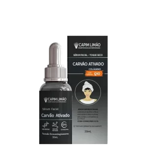 Sérum Facial Carvão Ativado Capim Limão 30ml