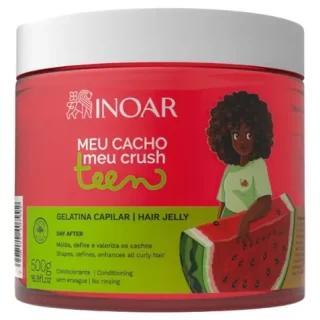 GELATINA CAPILAR Meu Cacho Meu Crush Teen Melancia 500g
