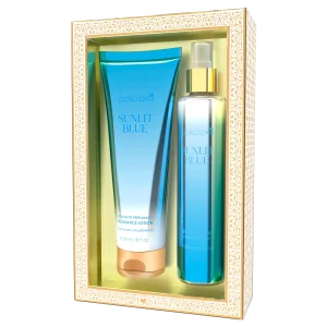 KIT Hidratante Perfumado Sunlit Blue + Body Splash Pokoloka
