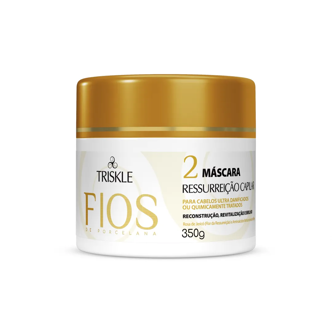 Máscara Ressurreição Capilar Triskle Fios de Porcelana 350g