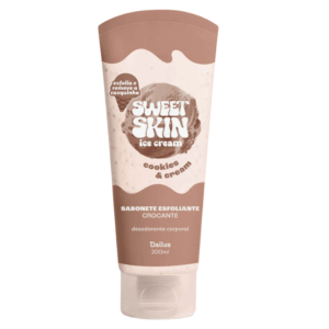 Sabonete Esfoliante Dailus Sweet Skin Ice Cream Cookies & Cream 200ml