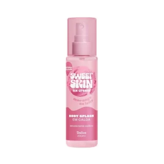 Body Splash Dailus Sweet Skin Ice Cream Morango ao Leite 200ml