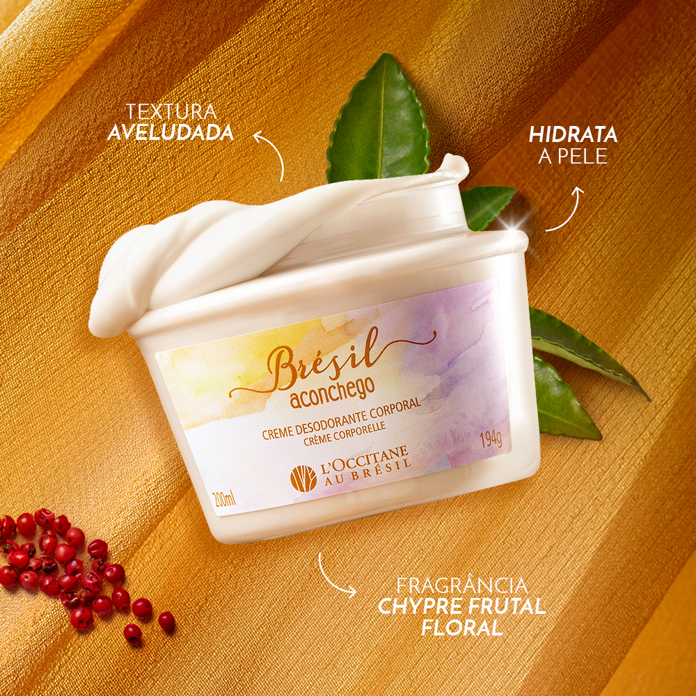 Creme Desodorante Corporal L'OCCITANE Brésil Aconchego 200ml - Imagem 2