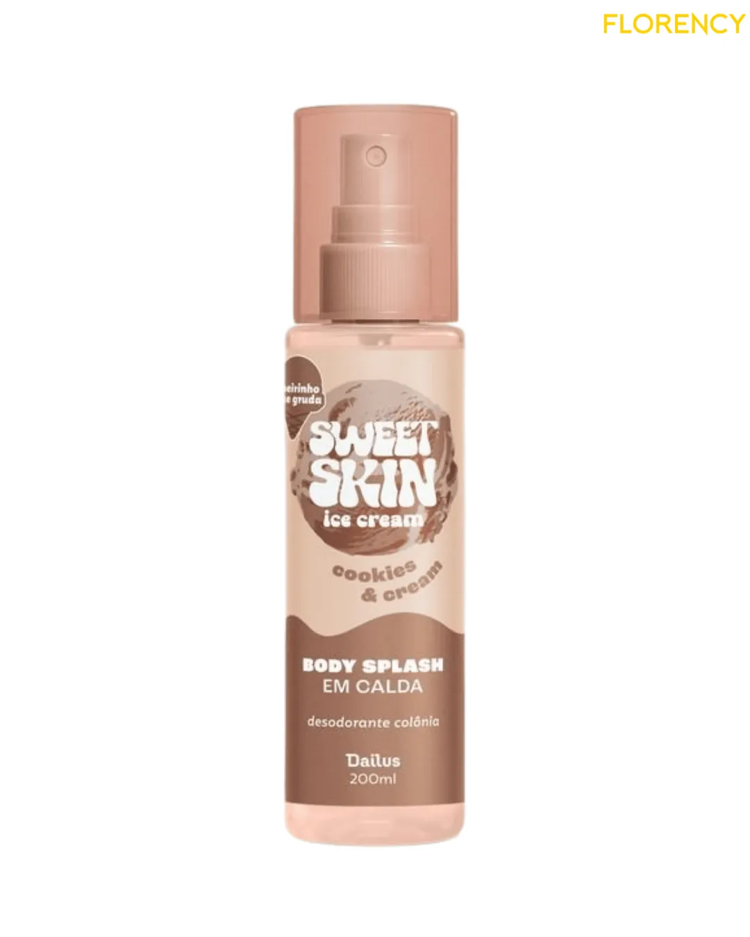 Body Splash Dailus Sweet Skin Ice Cream Cookies & Cream 200ml