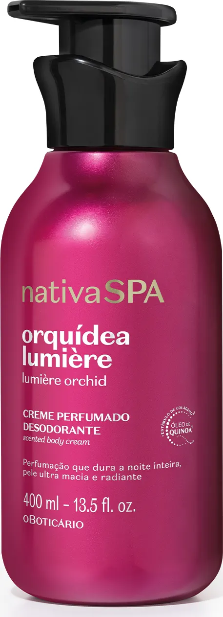 Creme Perfumado Desodorante NativaSPA Orquídea Lumière 400ml